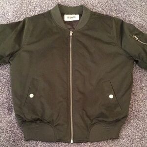 BB Dakota Olive Bomber Jacket Brand New